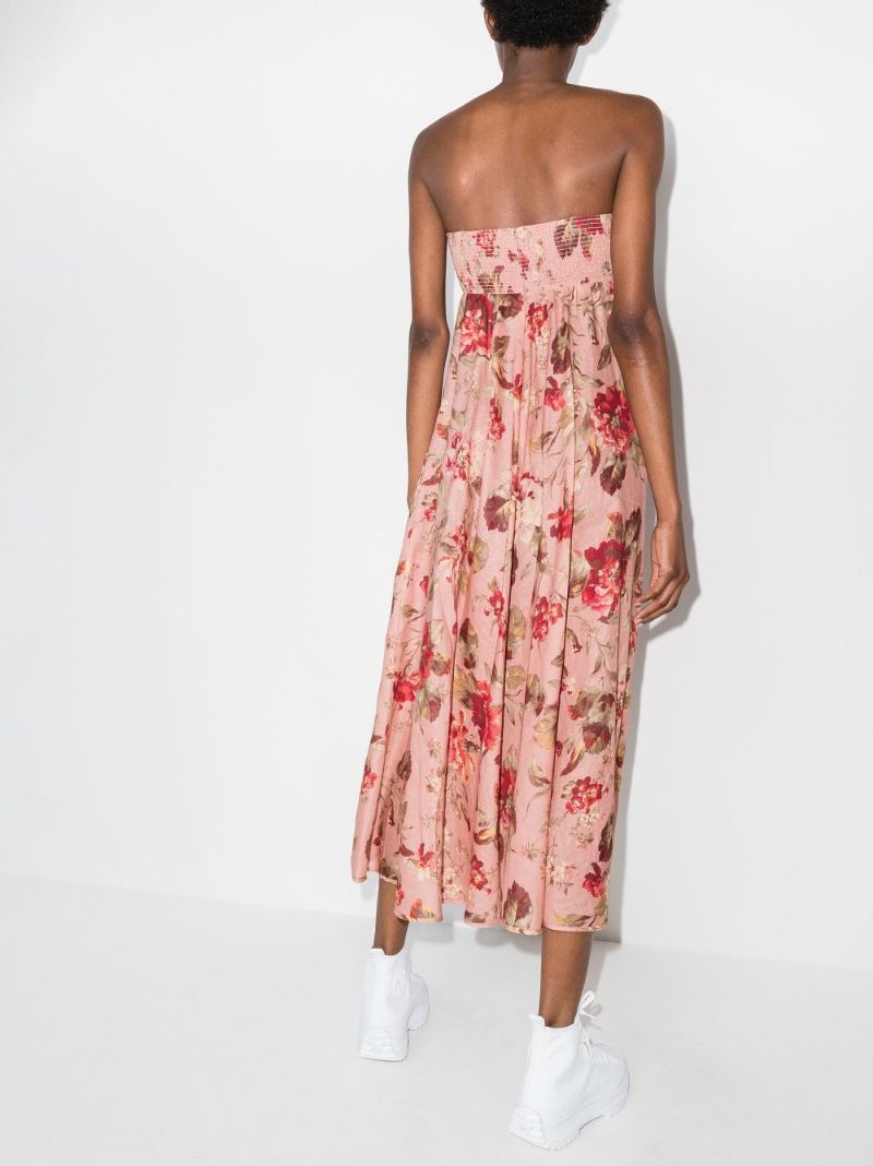 Cassia Floral Bandeau Dress