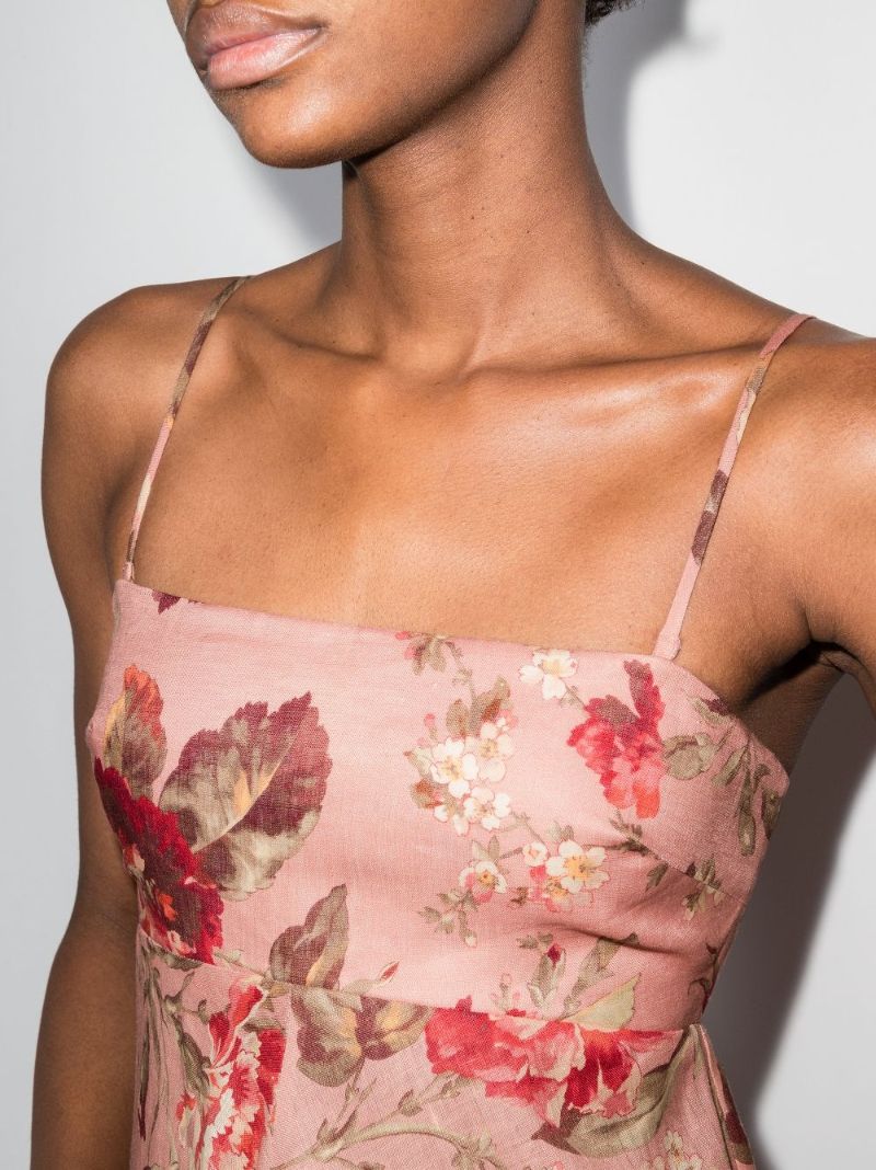 Cassia Floral Bandeau Dress