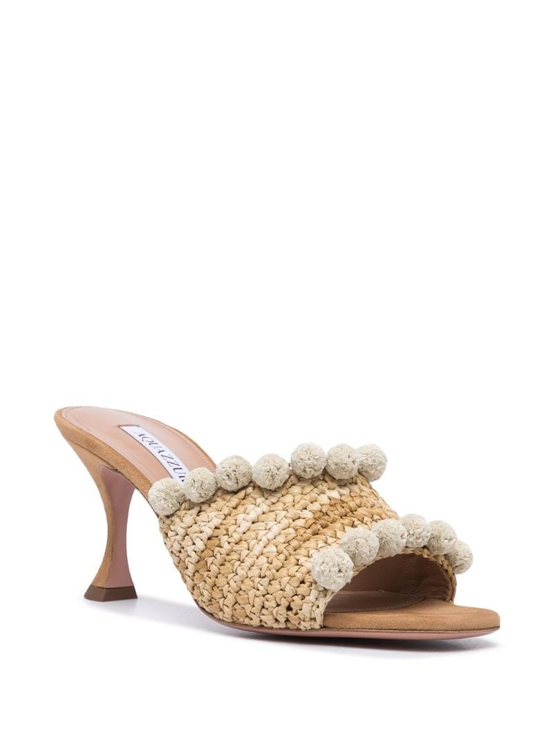 Woven Leather Sliders