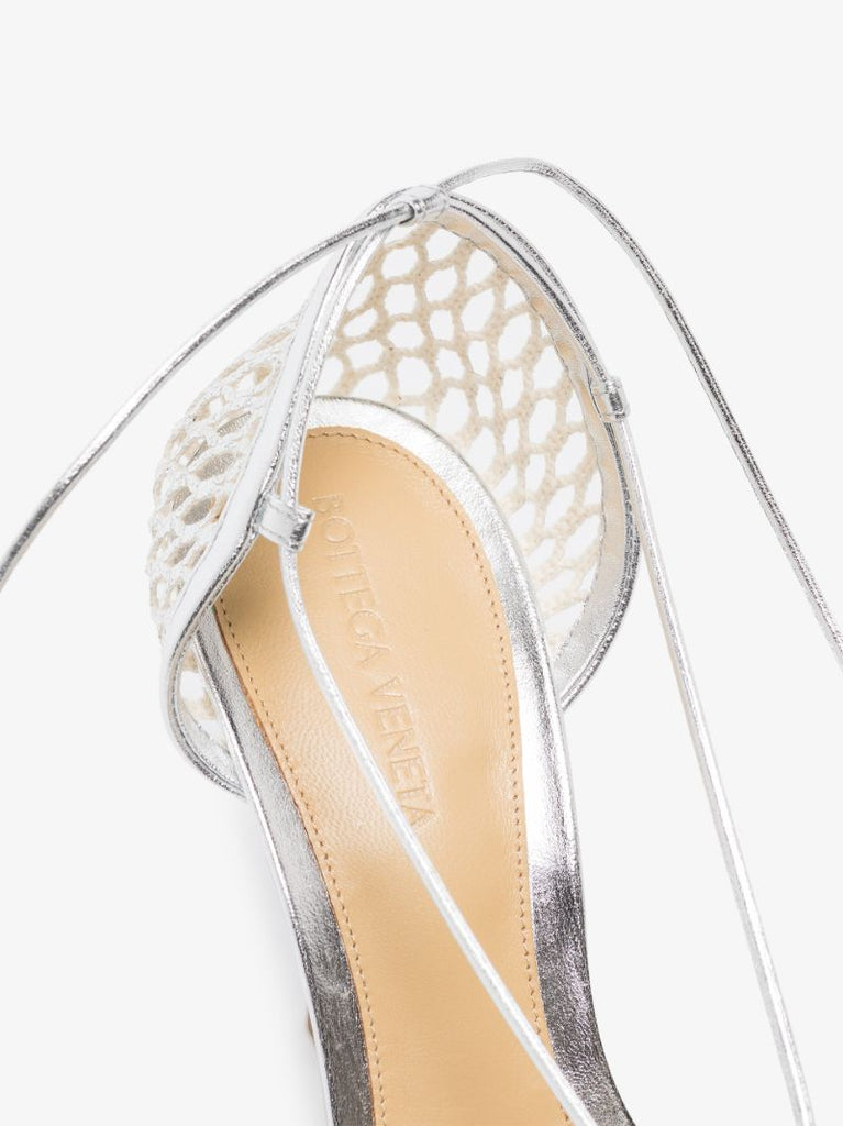 Silver Stretch 90 Mesh Pumps