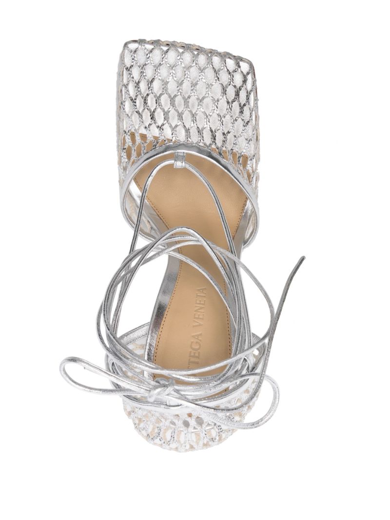 Silver Stretch 90 Mesh Pumps