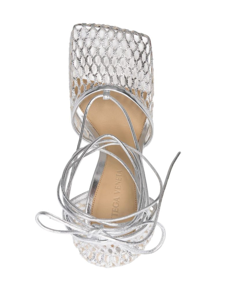 Silver Stretch 90 Mesh Pumps