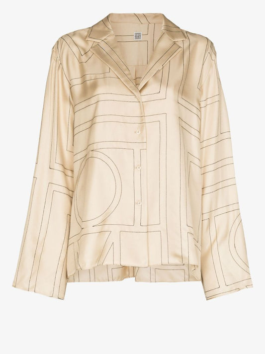 Monogram Silk Pyjama Shirt