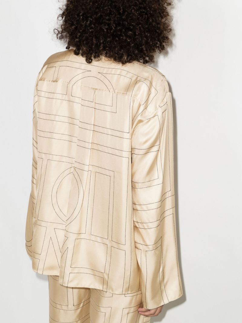 Monogram Silk Pyjama Shirt