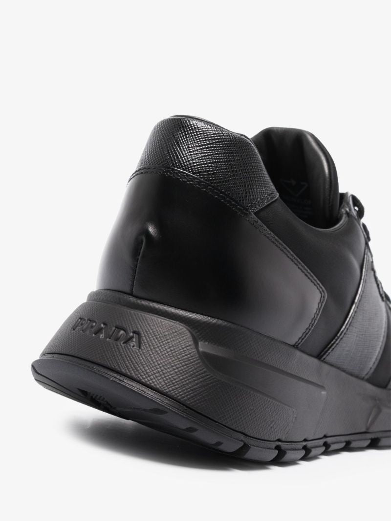 Black Prax 1 Low Top Leather Sneakers