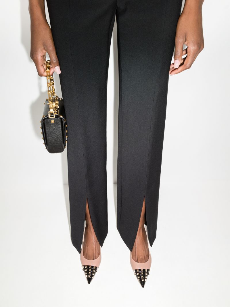 Neutral Rockstud 50 Slingback Leather Pumps