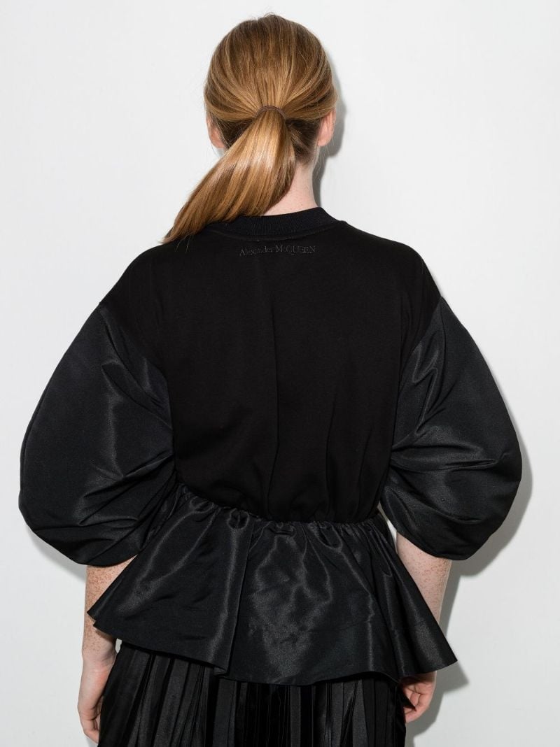Peplum-hem Short-sleeve T-shirt