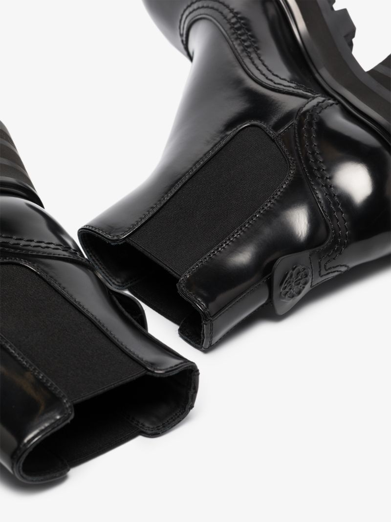 Black 65 Leather Combat Boots