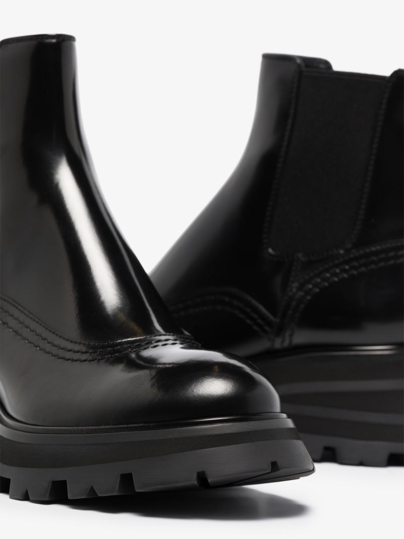 Black 65 Leather Combat Boots