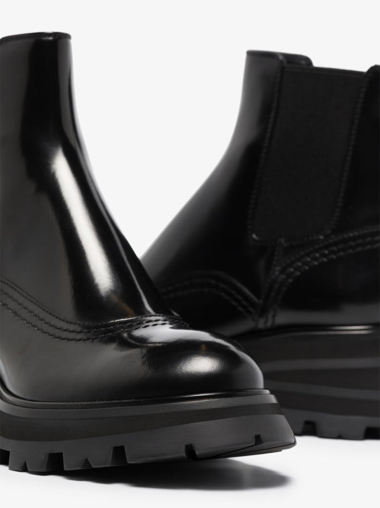 Black 65 Leather Combat Boots