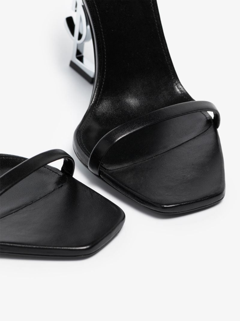 Black Opyum 110 Leather Sandals