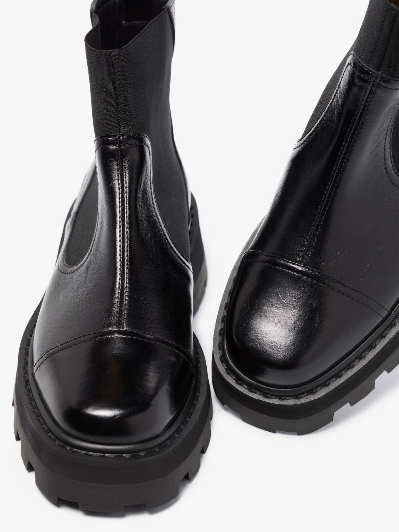 Black Clayton Leather Chelsea Boots