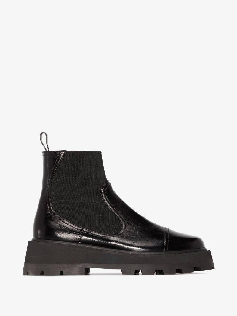 Black Clayton Leather Chelsea Boots