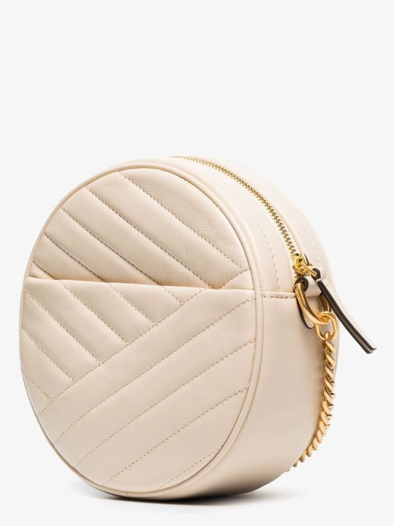 Neutral Kira Small Quilted Leather Cross Body Bag