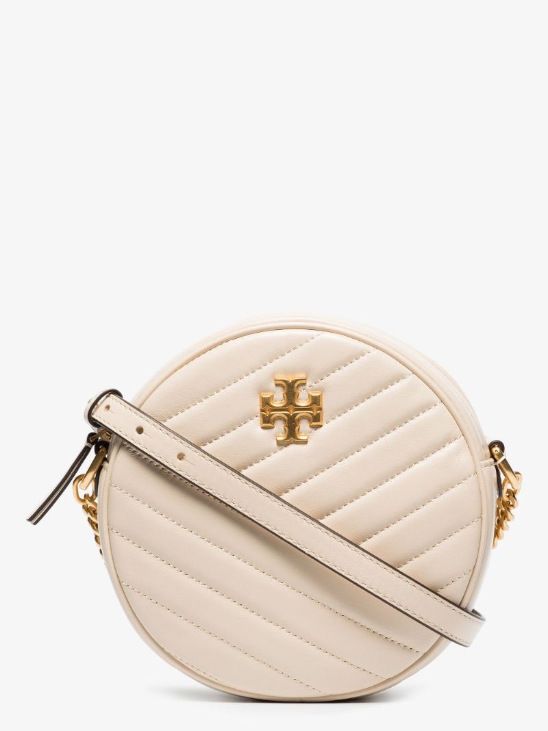Neutral Kira Small Quilted Leather Cross Body Bag