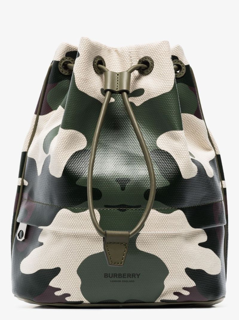 Green Pheobe Camouflage Bucket Bag