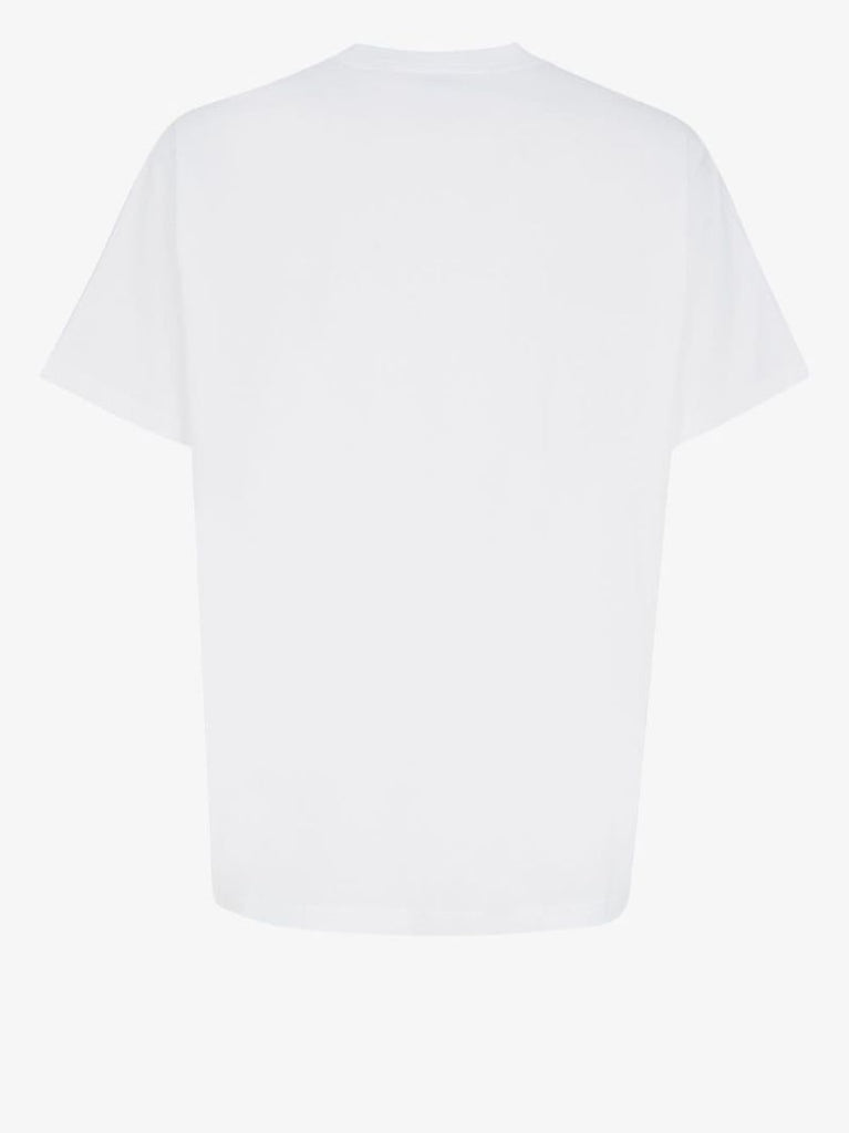 White Logo Cotton T-shirt