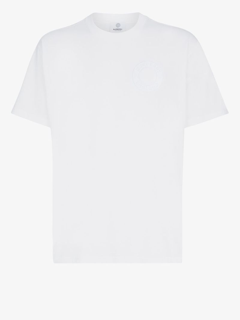 White Logo Cotton T-shirt