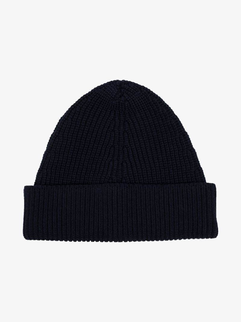 Blue Knitted Beanie Hat