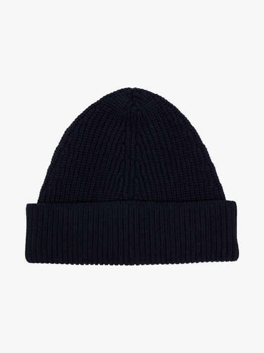 Blue Knitted Beanie Hat