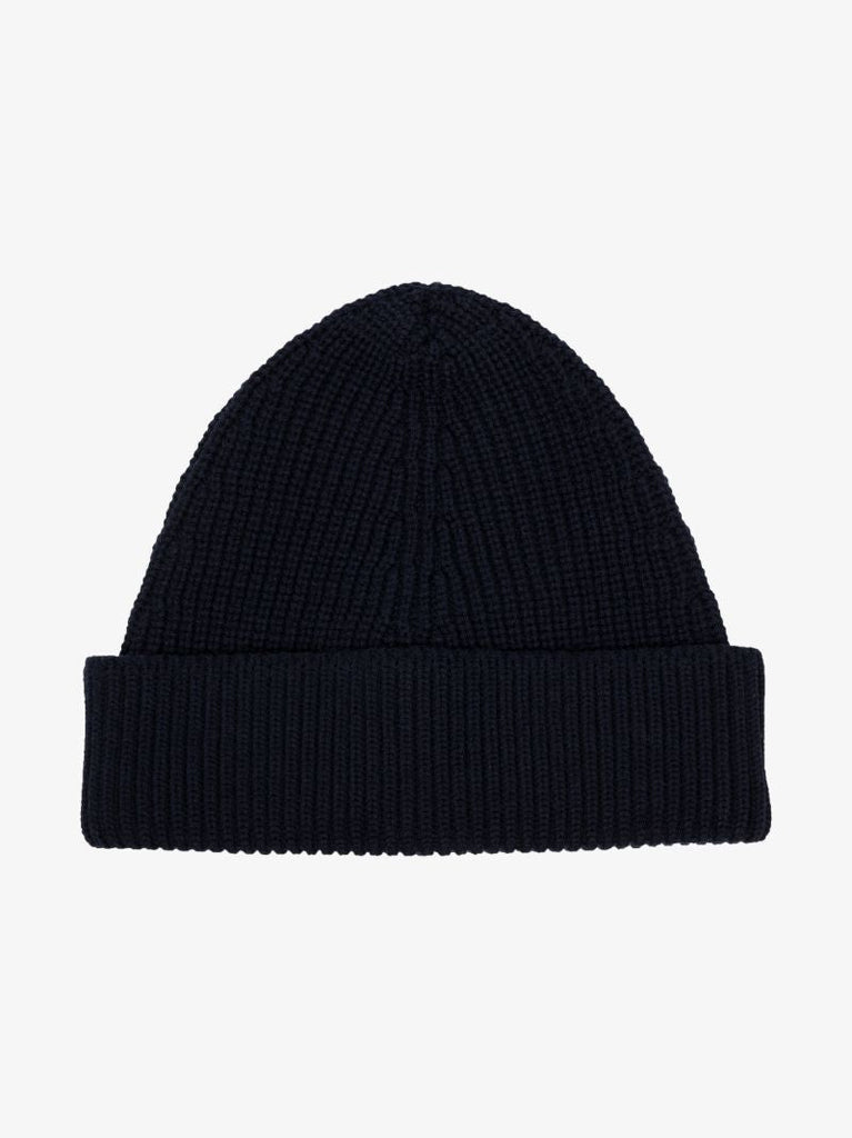 Blue Knitted Beanie Hat