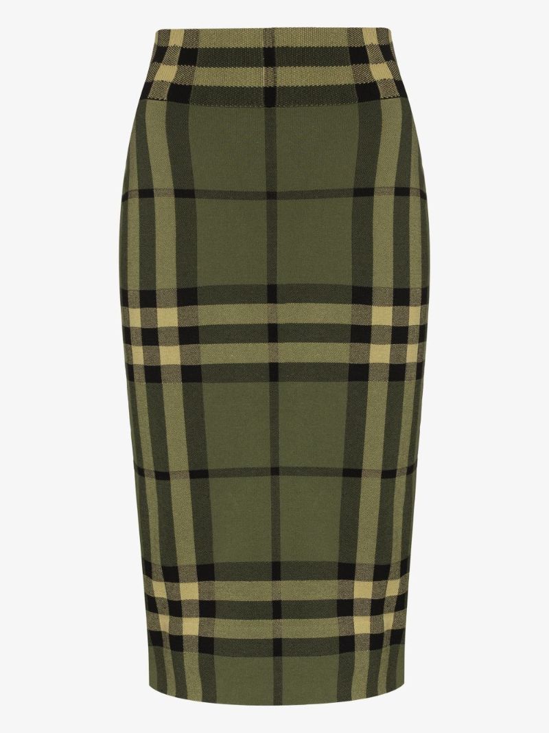 Kammie Check Knit Skirt