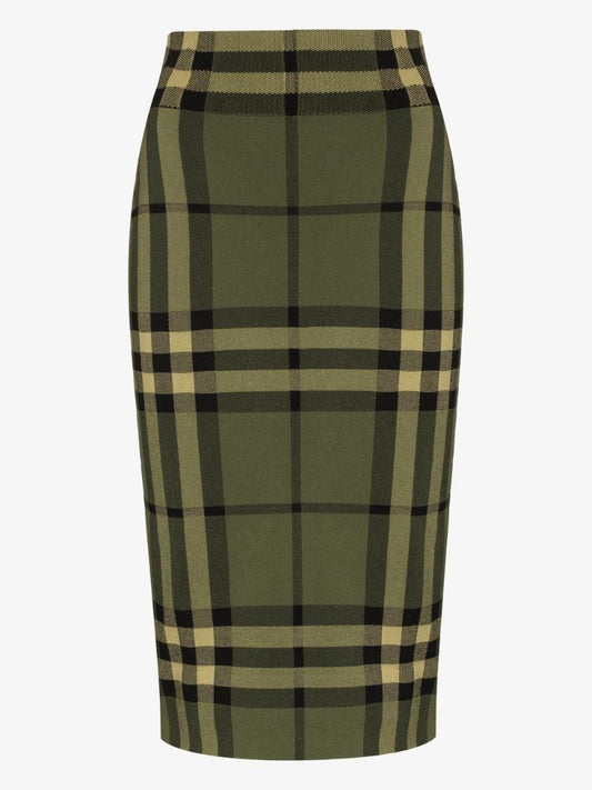 Kammie Check Knit Skirt