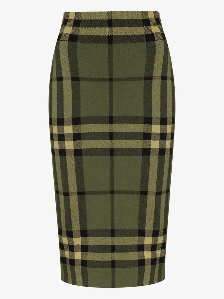 Kammie Check Knit Skirt