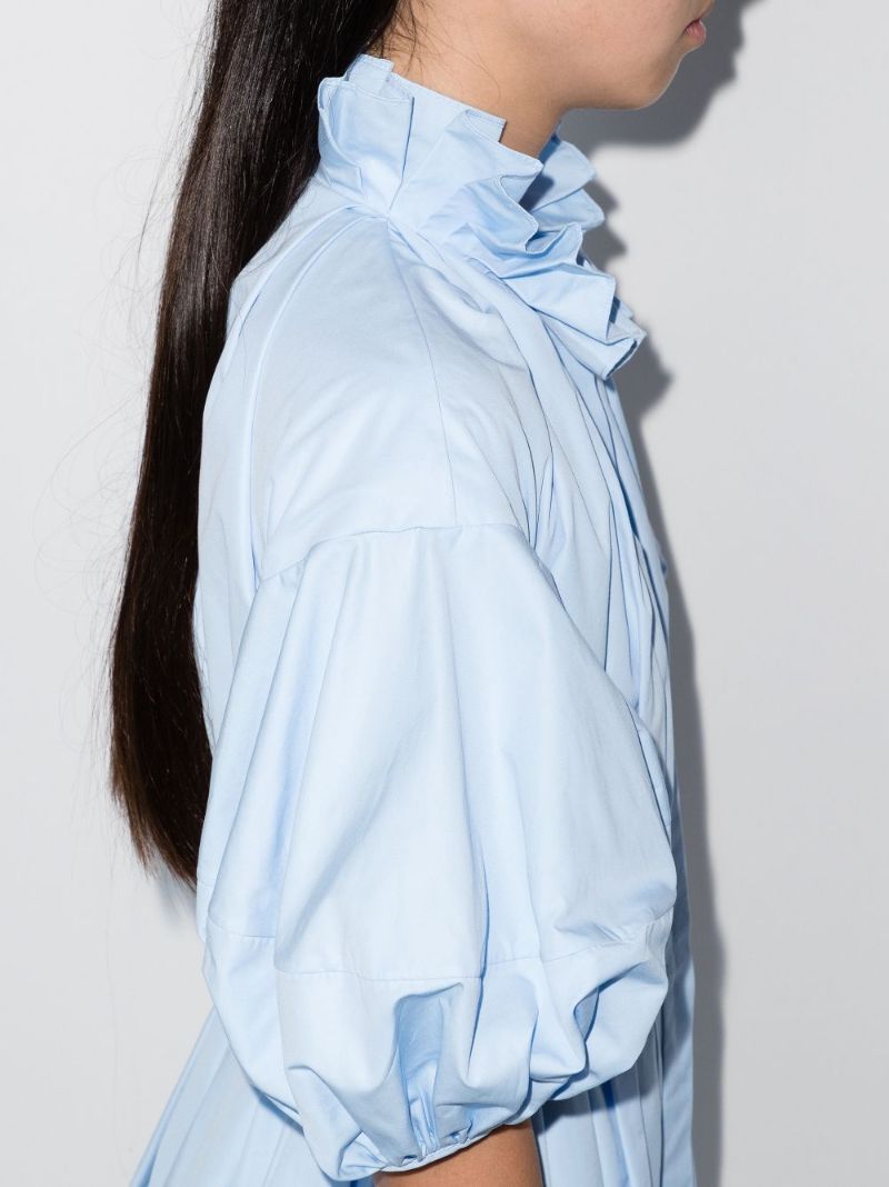 Cocoon Sleeve Midi Shirt Dress
