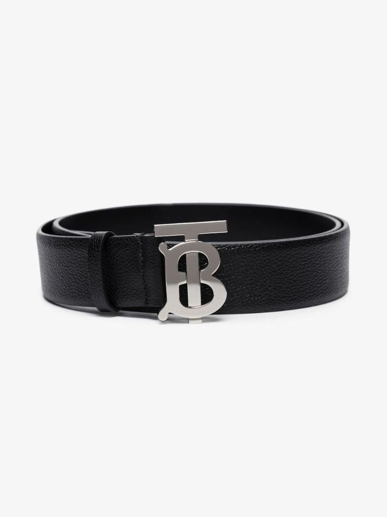 Black Tb Monogram Leather Belt