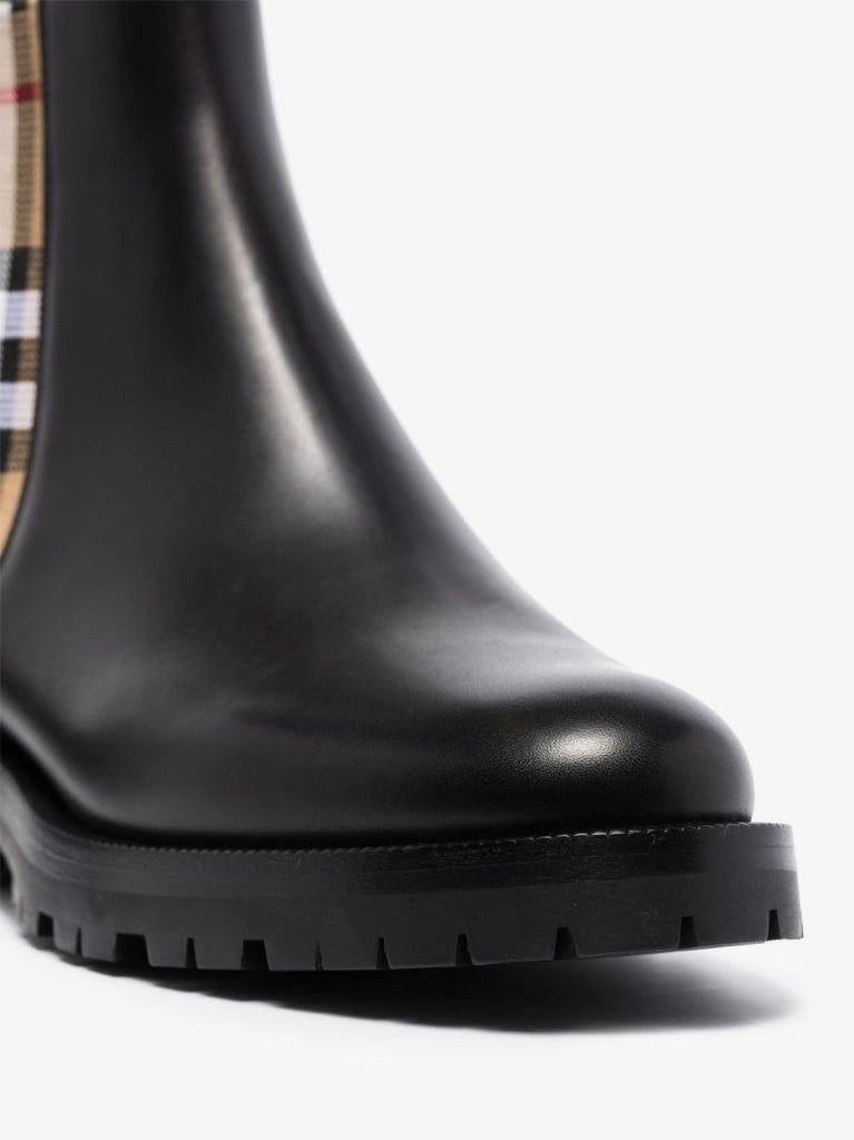 Black Allostock Leather Chelsea Boots