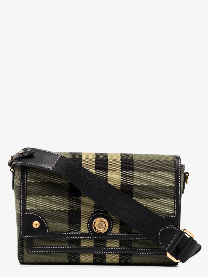 Green Note Vintage Check Cross Body Bag
