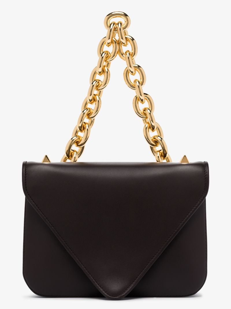 Brown Mount Small Leather Shoulder Bag