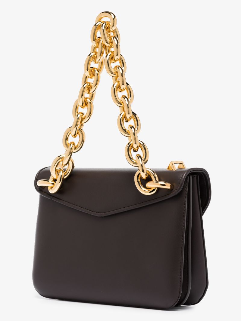 Brown Mount Small Leather Shoulder Bag
