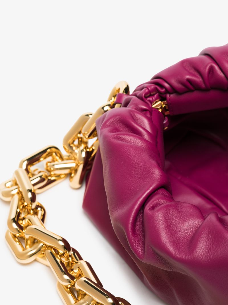 Pink the Chain Pouch Leather Shoulder Bag
