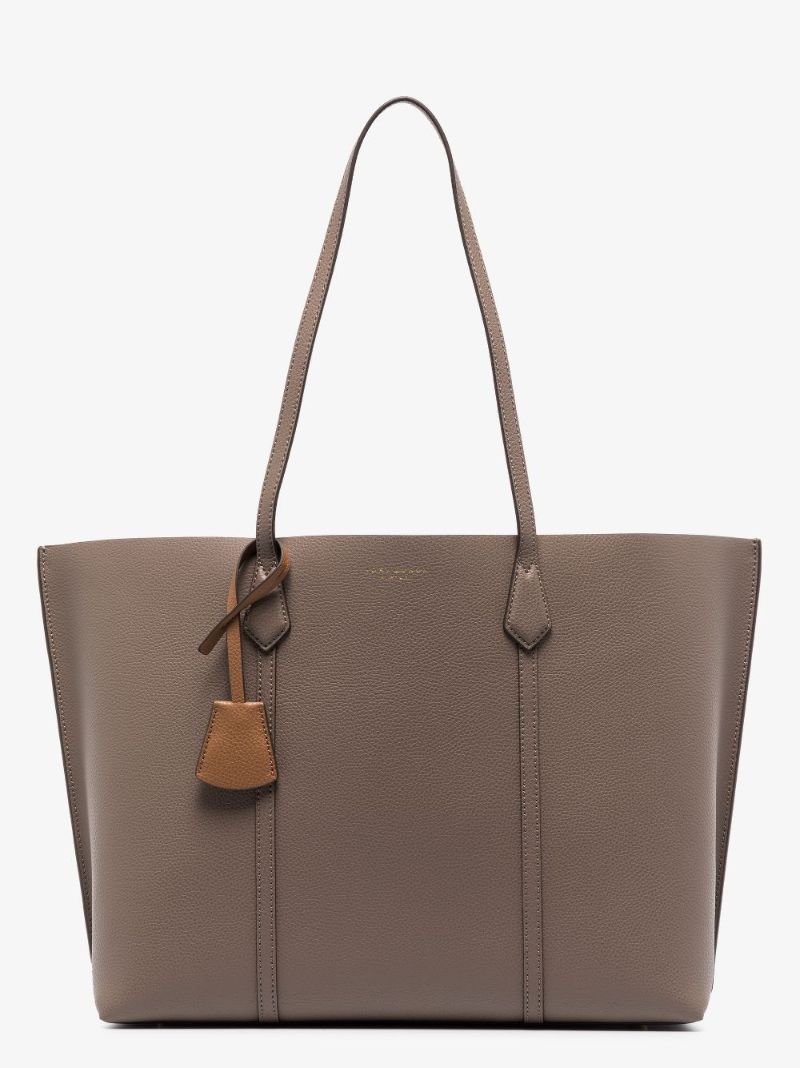 Beige Perry Triple Leather Tote Bag