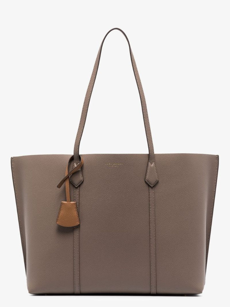 Beige Perry Triple Leather Tote Bag