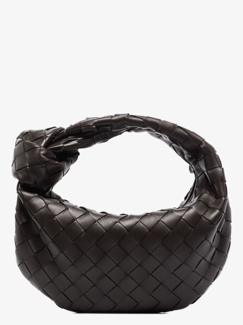 Brown Mini Bv Jodie Leather Clutch Bag