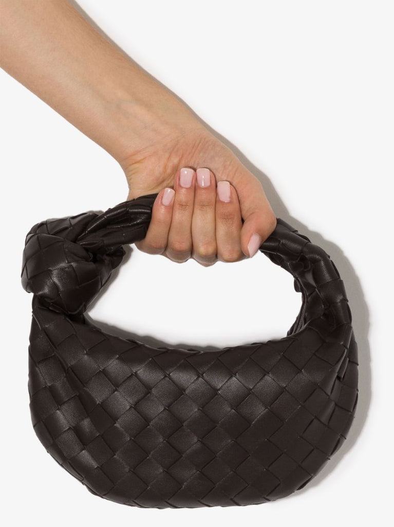 Brown Mini Bv Jodie Leather Clutch Bag