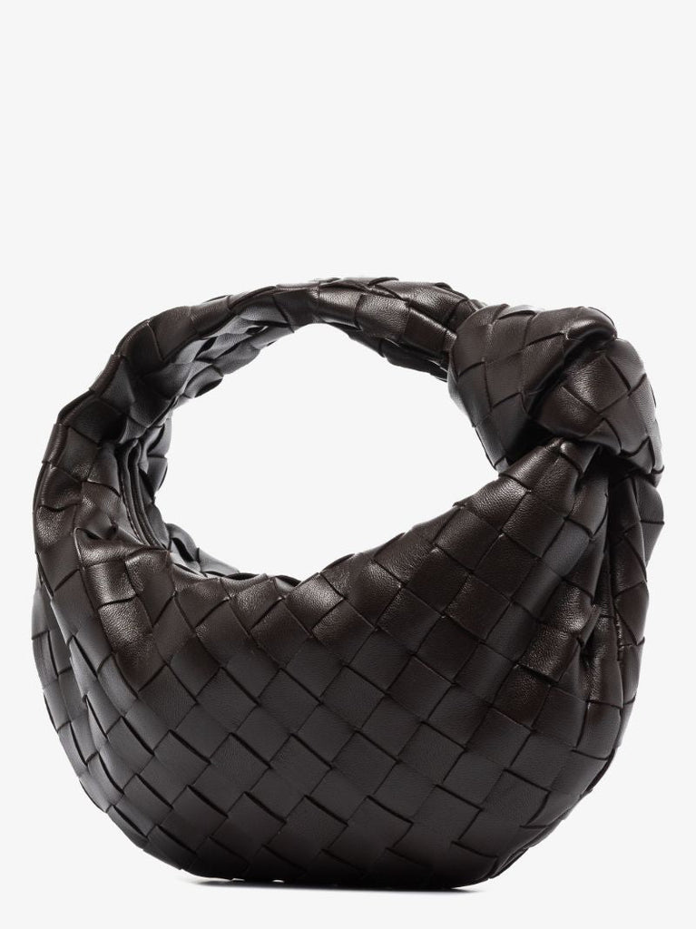 Brown Mini Bv Jodie Leather Clutch Bag