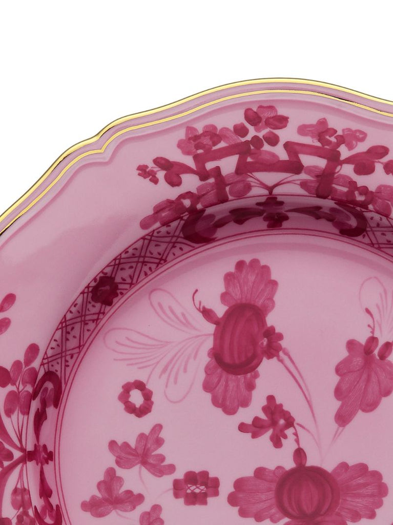 Pink Oriente Italiano Porcelain Dessert Plates Set