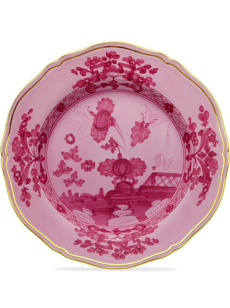 Pink Oriente Italiano Porcelain Dinner Plate