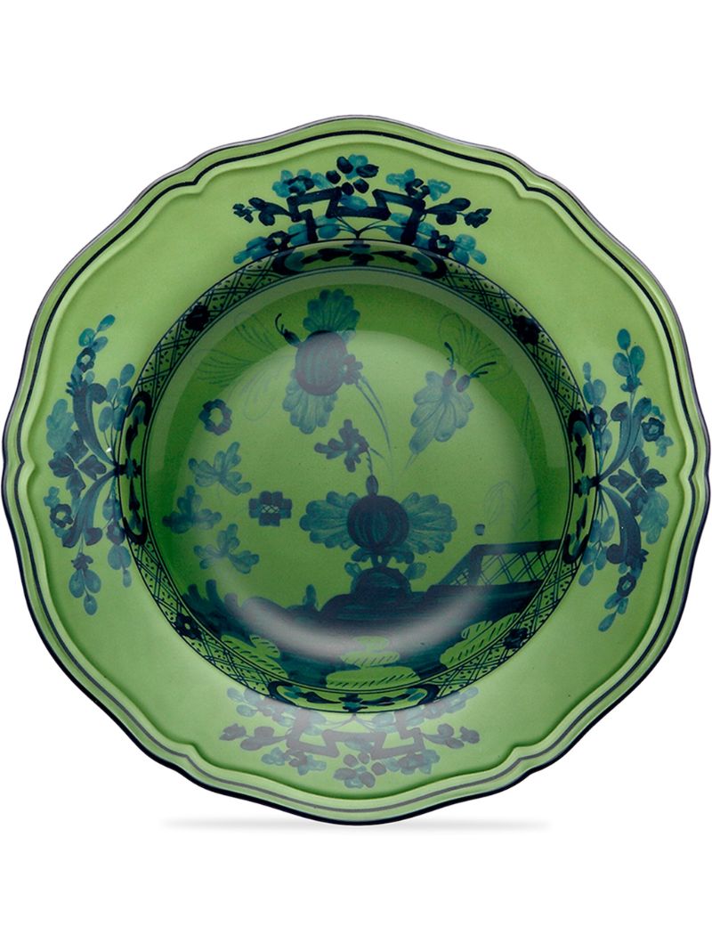 Green Oriente Italiano Plate Set
