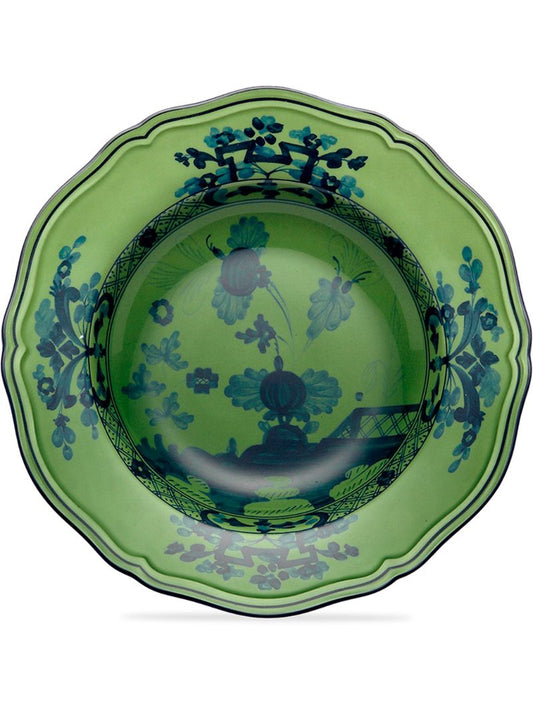 Green Oriente Italiano Plate Set