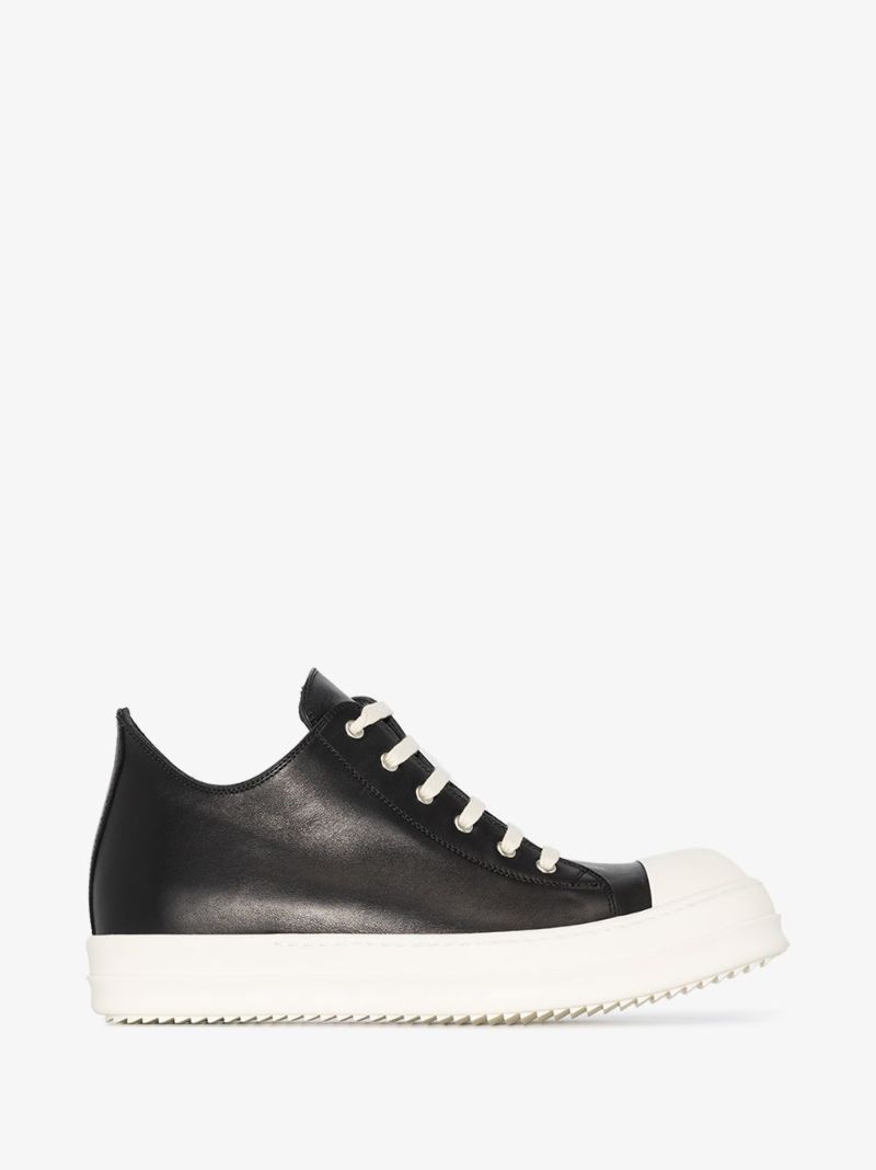 Black Leather Sneakers