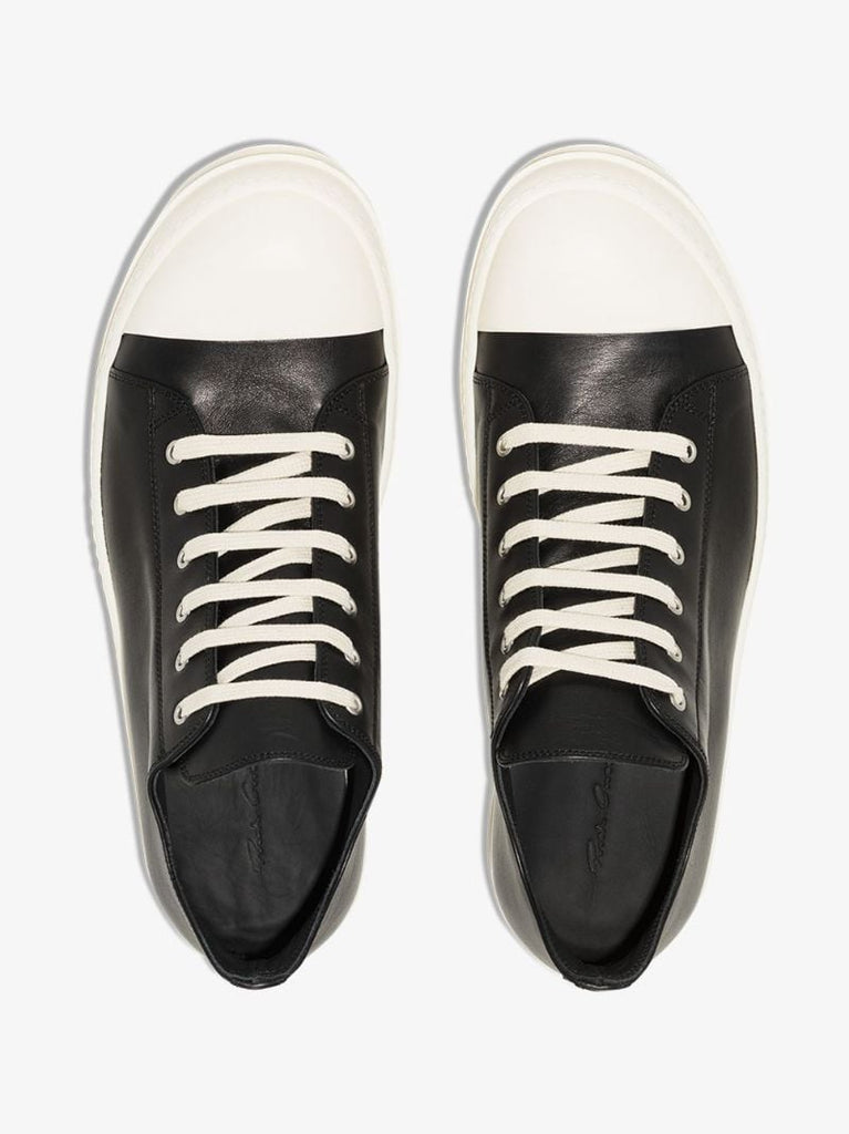 Black Leather Sneakers