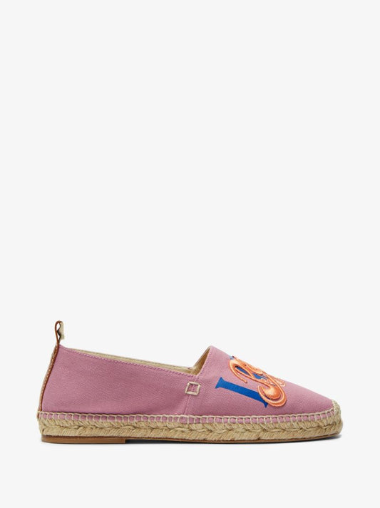 X Paula's Pink Ibiza Embroidered Espadrilles