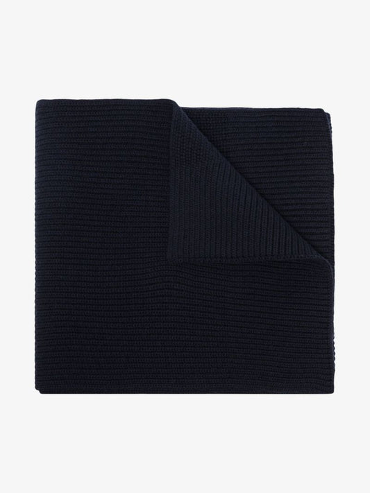 Navy Classic Knit Scarf