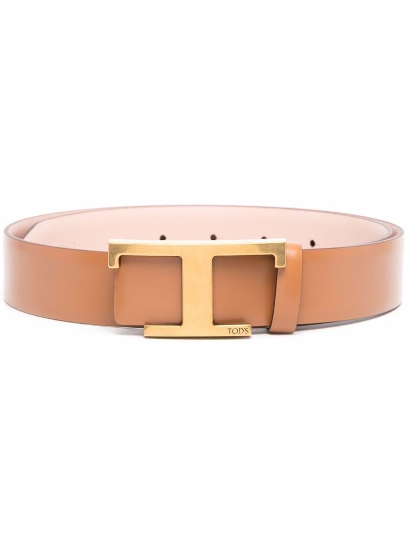 Neutral Logo Leather Belt