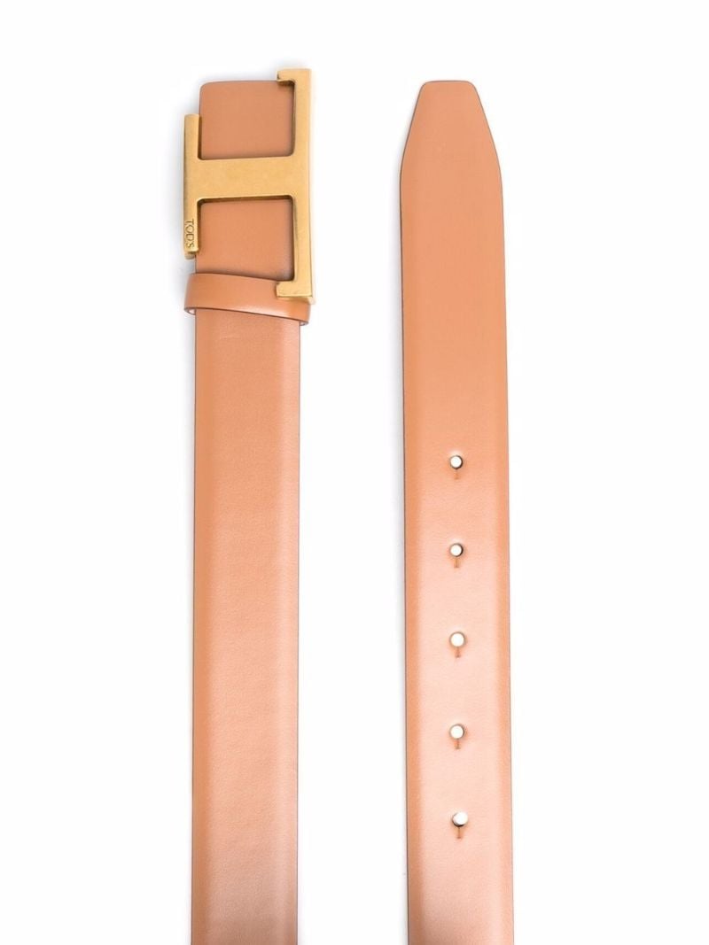 Neutral Logo Leather Belt